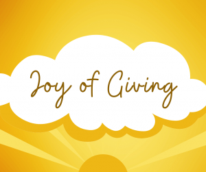 The Joy of Giving